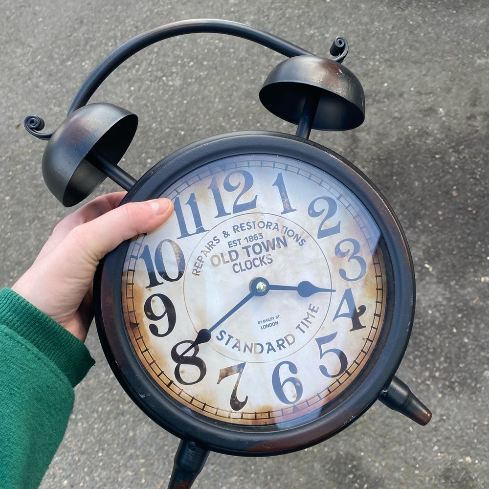 Brown decor clock